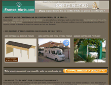 Tablet Screenshot of abris-camping-car.com